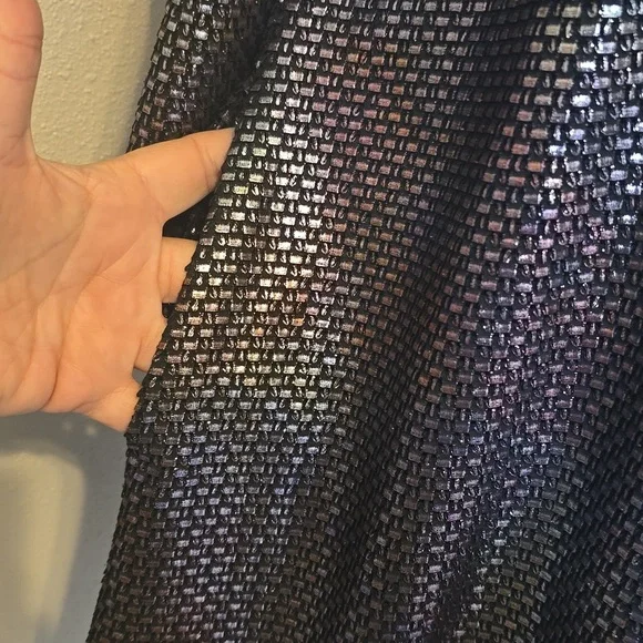 Free People Shimmery Sheath Dress with Bateau Neckline Sz S - Picture 4 of 10